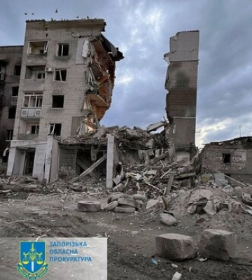 Росіяни обстріляли місто в Запорізькій області: є загибла та четверо поранених