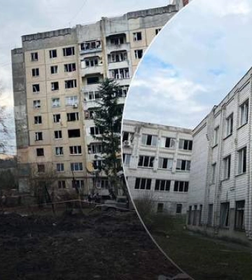 Нет ни окон, ни парт, ничего: ужасные кадры изуродованной российскими ракетами школы во Львове
