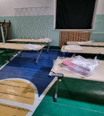 В одній зі шкіл Сміли організували шелтер для тих, чиї домівки постраждали
