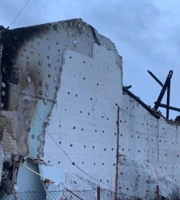 Музей Романа Шухевича на Львівщині повністю знищений від пожежі, що здійнялася через падіння безпілотника