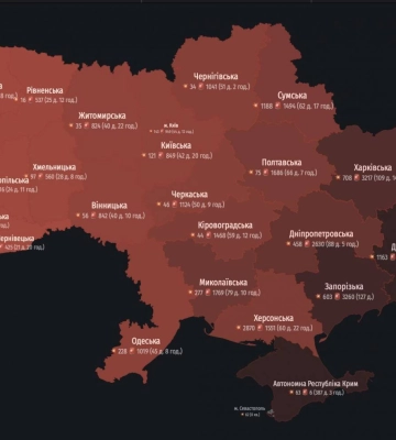 На Миколаївщині з початку повномасштабної війни тривоги загалом тривали майже 80 діб