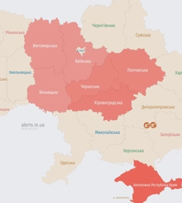 &quot;Шахеды&quot; летят в Киевскую область, сирены прозвучали и в Винницкой области