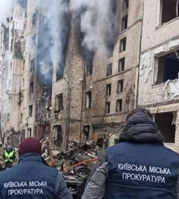 Наслідки масованого обстрілу Києва: 2 особи загинули, 49 постраждали (оновлено). ВІДЕО+ФОТОрепортаж