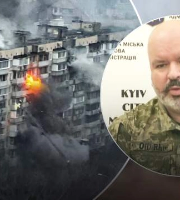 Киев под ракетной атакой: зафиксировано попадание, в городе проблемы со светом