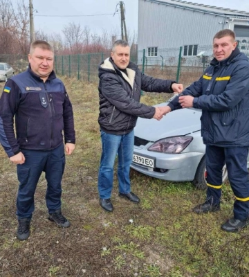 Міністерство юстиції передало надзвичайникам Кіровоградщини легковик MITSUBISHI LANCER