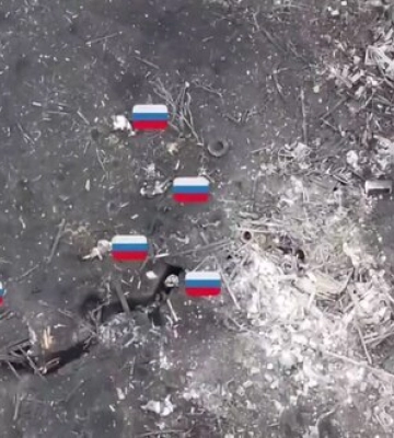 79 ликвидированных оккупантов валяются на одном поле боя. ВИДЕО