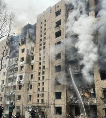 Масований обстріл Києва: як рятували мешканців будинку на Солом’янці
