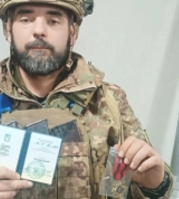 Захисник з Рожища отримав «Золотий хрест» від Залужного