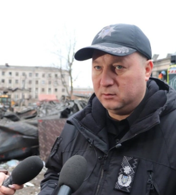 Полиция берет под круглосуточную охрану здания, пострадавшие в результате ракетного удара по Харькову