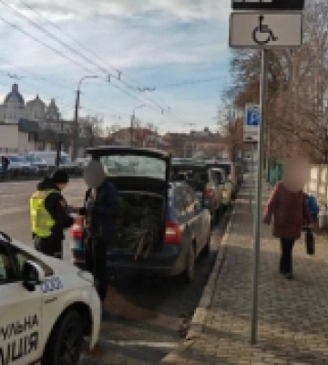 У Луцьку оштрафували водіїв, які припаркувалися на місцях для людей з інвалідністю