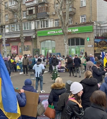 У Миколаєві відбулася мирна акція  на підтримку Захисників