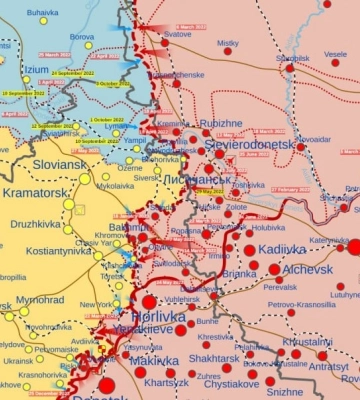 росіяни перегруповуються на Лиманському напрямку, продовжують спроби наступати на Куп’янському і Бахмутському - Сирський