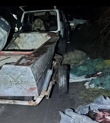 На Полтавщині у браконьєрів вилучили човен, 400 м сіток і 30 кг риби