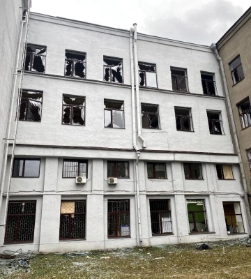 500 вікон винесла вибухова хвиля в ХНУРЕ під час ракетної атаки на Харків