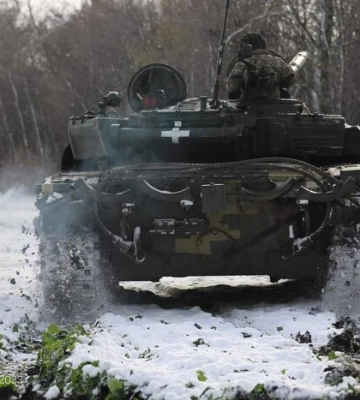 Карта боевых действий в Украине 4 января