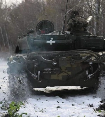 Карта боевых действий в Украине 4 января