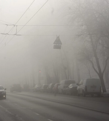 У Києві до кінця доби утримається туман