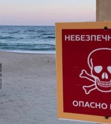 На побережье Николаевской области уничтожена морская мина