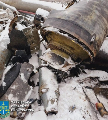 Обстріл 2 січня: правоохоронці встановлюють країну виробництва ракет, якими рф вдарила по Харкову