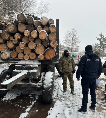 На Рівненщині вантажівка перевозила понад 10 кубометрів деревини без документів