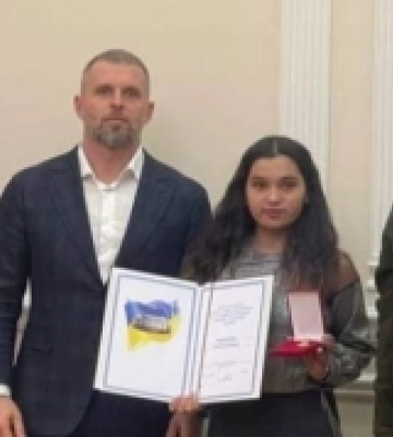Юная мешканка з Миколаївщини отримала грошову премію