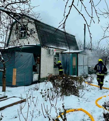 В Слобожанском мужчина сгорел на собственной даче