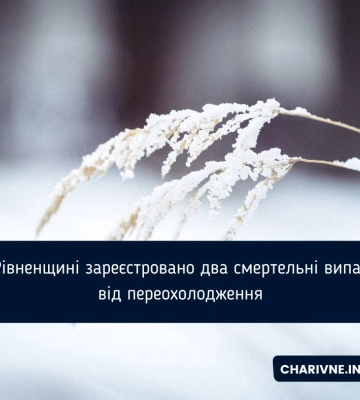 На Рівненщині зареєстрували два смертельні випадки від переохолодження