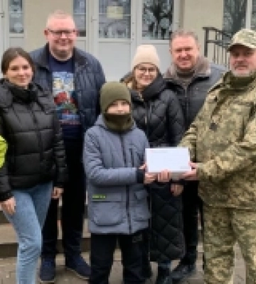 Луцький ліцей №9 передав військовим тепловізор