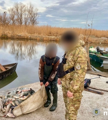 Незаконно виловили 600 рибин: на Одещині викрили браконьєрів