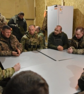 Умєров, Залужний і Шаптала відвідали позиції Сил оборони в районі Куп’янська