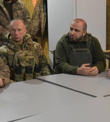 Умєров, Залужний і Шаптала відвідали позиції Сил оборони в районі Куп’янська