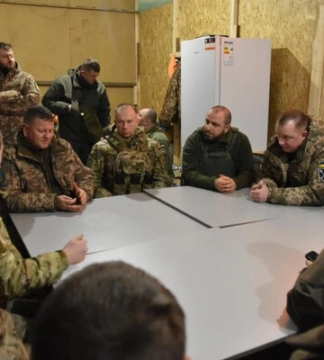 Залужний та Шаптала побували на позиціях військових у районі Куп’янська