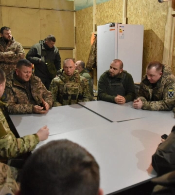 Умєров та Залужний відвідали позиції ЗСУ поблизу Куп’янська
