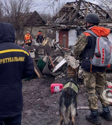 Кінологи з Павлограду провели унікальну пошукову операцію на Донеччині в надлюдських умовах