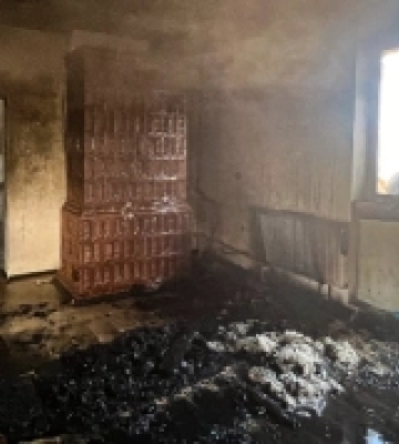 В Іршаві через неправильну експлуатацію пічного опалення ледь не згорів будинок