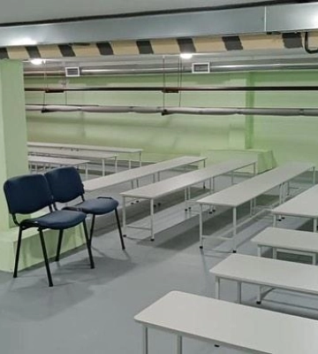 У Києві в коледжі облаштували нове укриття площею 349 кв. м.