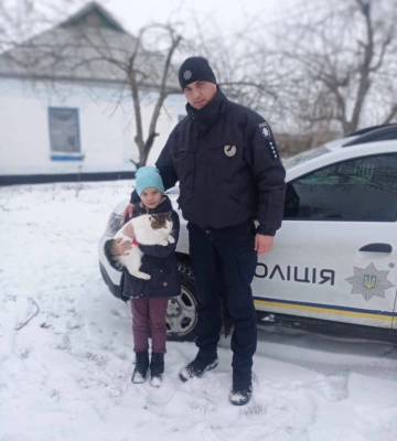 У селі на Черкащині дитина викликала поліцію, аби врятувати кота