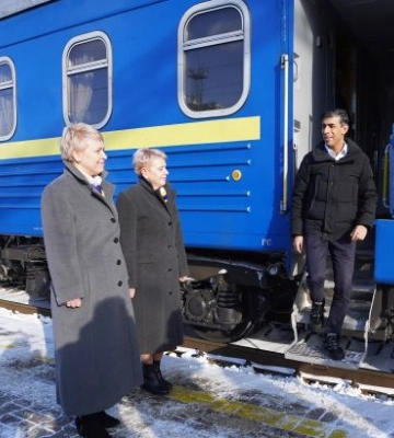 В Киев прибыл британский премьер Риши Сунак