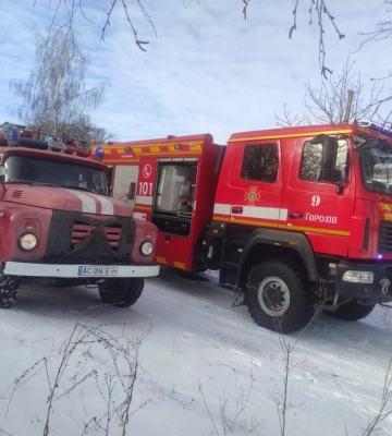 У селі на Волині горіла господарська споруда