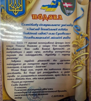 У селі на Волині дошкільнята наколядували понад 16 тисяч на ЗСУ