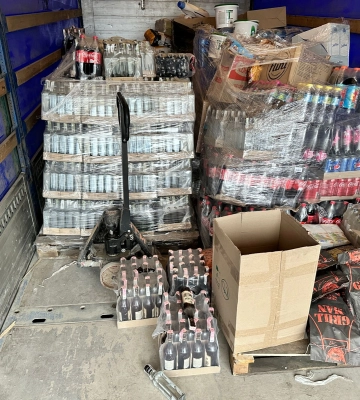 Мали погашені марки акцизного збору. На Закарпатті вилучили 1000 пляшок алкогольних напоїв