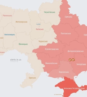 На востоке Украины объявлена воздушная тревога