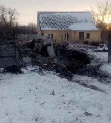 В Полтавской области обезвредили упавшую во двор российскую ракету, которая не взорвалась
