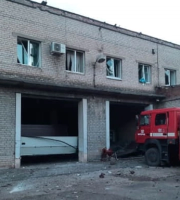 Россияне атаковали подразделение пожарной охраны в Херсонской области