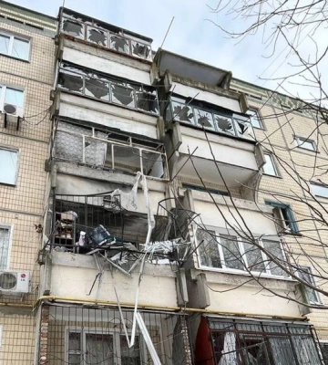 Никопольский район россияне снова обстреляли из артиллерии и запустили 11 ударных дронов - ОВА