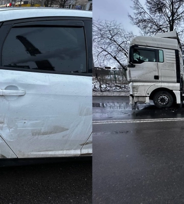 У Рівному біля заправки на Ювілейному - ДТП (ВІДЕО)