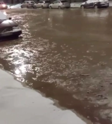 В Святошинском районе Киева второй раз за неделю произошла авария на водопроводе