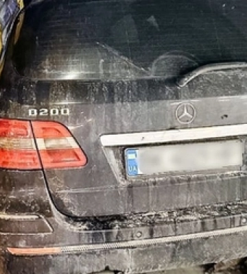У Луцьку на ходу загорівся «мерседес» 