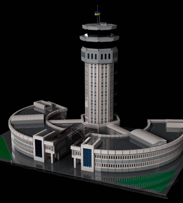 Миколаївський 3D-дизайнер створив LEGO-модель Донецького аеропорту