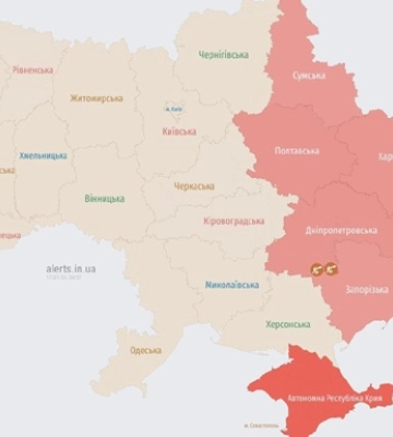 В Украине снова раздается воздушная тревога